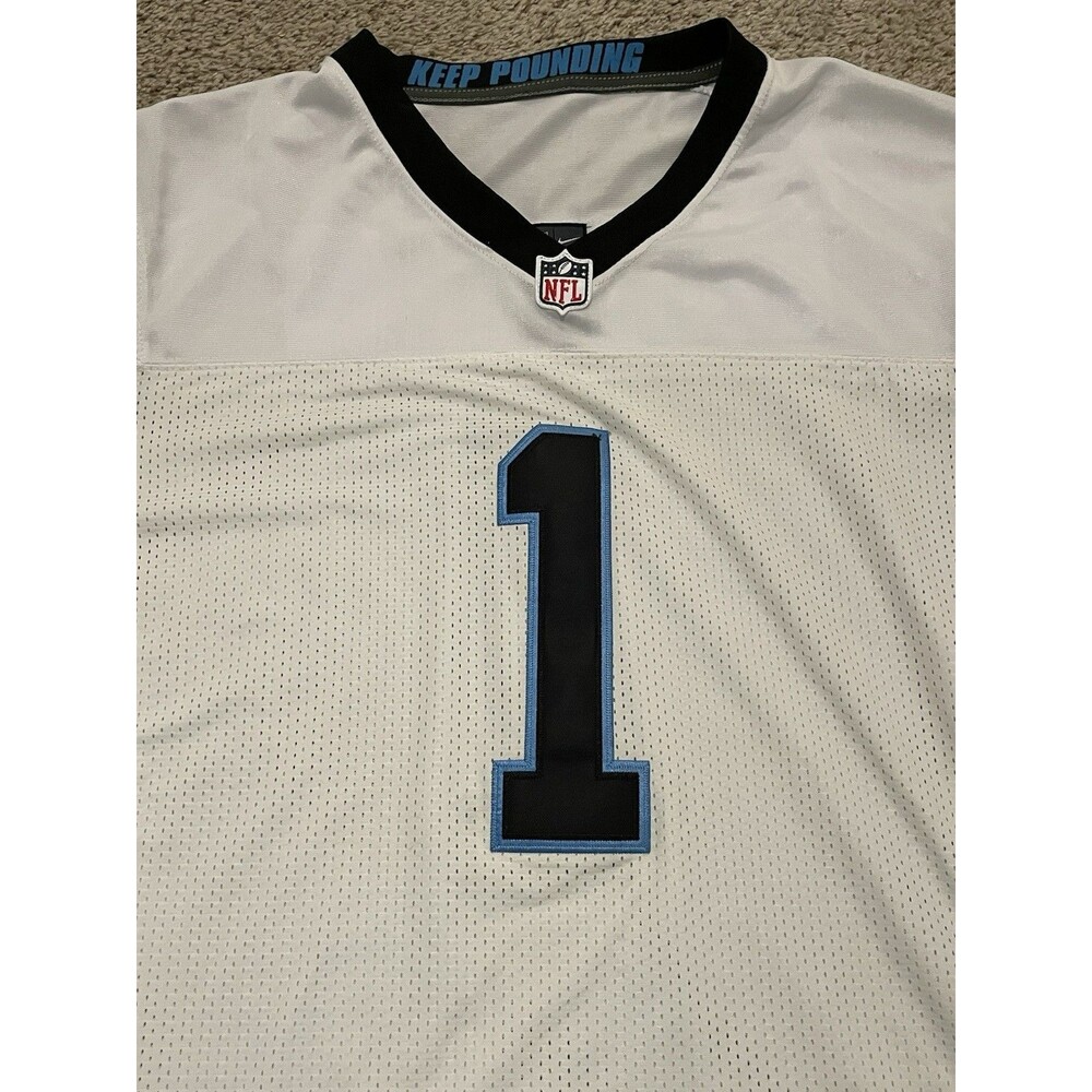 Nike Cam Newton Carolina Panthers Stitched Jersey Mens XXL 52 On Field NFL - Picture 3 of 6